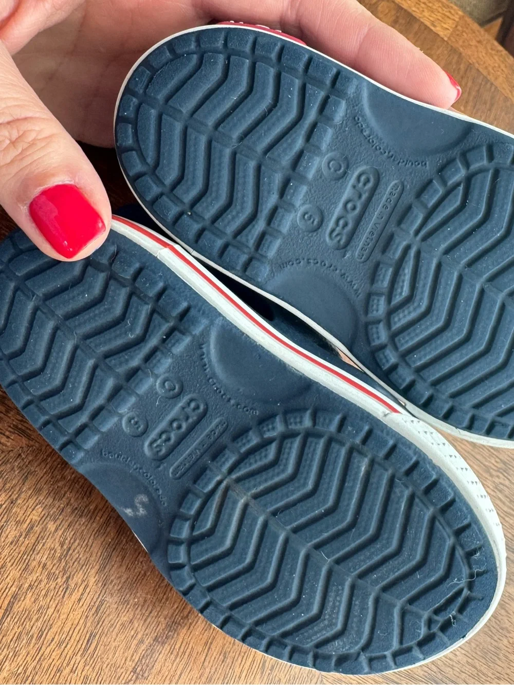 Crocs Kids Navy Sport Sandals with Adjustable Straps Baby Toddler Size C5